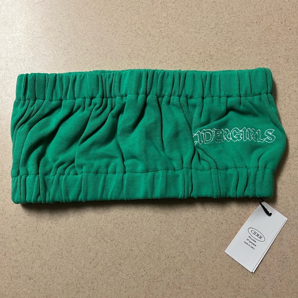NWT Cider CIDERGIRLS bandeau Strapless Crop TubeTop S